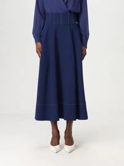 Elisabetta Franchi Skirt  Woman Color Blue