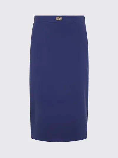 ELISABETTA FRANCHI SKIRT ELISABETTA FRANCHI WOMAN COLOR BLUE,G54006009