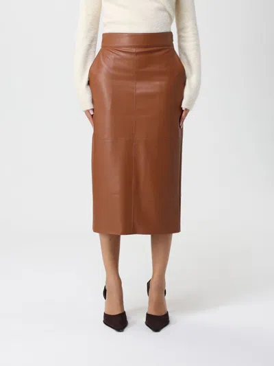 ELISABETTA FRANCHI SKIRT ELISABETTA FRANCHI WOMAN COLOR CAMEL,435324042