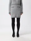 Elisabetta Franchi Skirt  Woman Color Grey In Gray