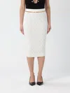 Elisabetta Franchi Knit Skirt With Chain Detail In Multi