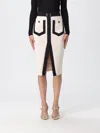 Elisabetta Franchi Skirt  Woman Color Milk In White