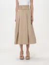 Elisabetta Franchi Skirt  Woman Color Sand In 沙色