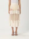 Elisabetta Franchi Couture Skirt Lace Detailing