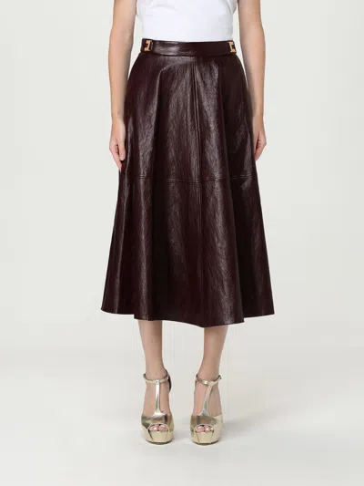 ELISABETTA FRANCHI SKIRT ELISABETTA FRANCHI WOMAN COLOR WINE,H26132114