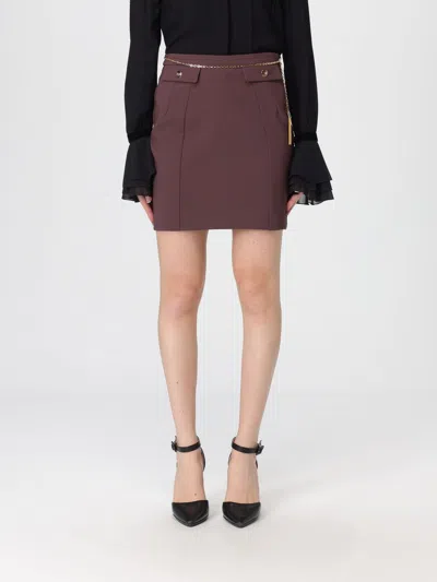 Elisabetta Franchi Skirt  Woman Color Wine In Burgundy