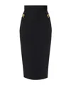 Elisabetta Franchi Skirt In Bi-elastic Fabric With Jewel Logo