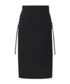 Elisabetta Franchi Skirt With Criss-cross Laces In Black