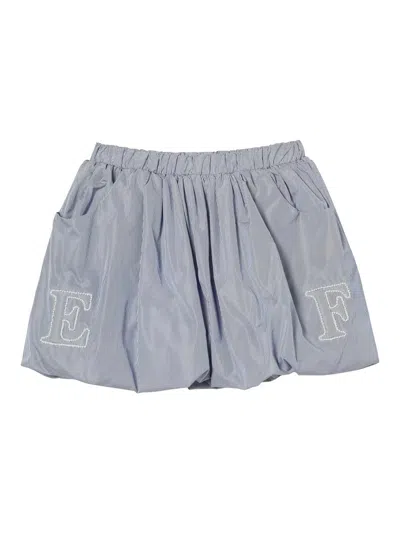 Elisabetta Franchi Kids' Skirt With Logo In Multi