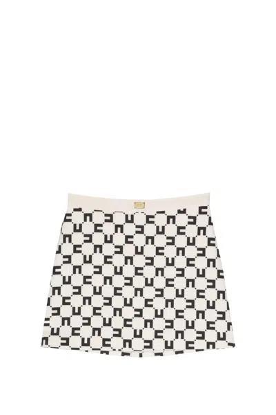 Elisabetta Franchi Kids' Skirt With Print In Back