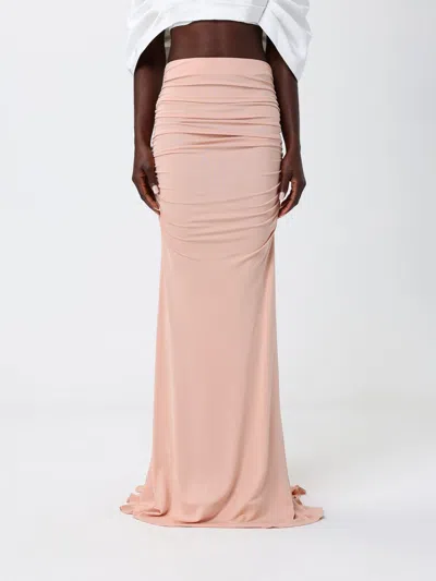 Elisabetta Franchi Ruched-detail Skirt In Pink