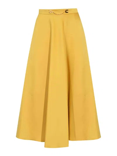 Elisabetta Franchi Skirt In Yellow