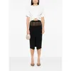 Elisabetta Franchi Klassischer Midirock In Black