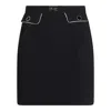 Elisabetta Franchi Horse-collar Button-down Skirt In Black