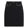 Elisabetta Franchi Horse-collar Button-down Skirt In Black
