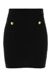 Elisabetta Franchi Gonna In Maglia Con Paillettes Nera In Black