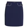 Elisabetta Franchi Skirts Blue And Green In Blue