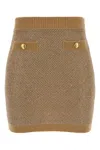Elisabetta Franchi Knitted Skirt In Brown