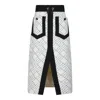 Elisabetta Franchi Geometric Patterned Midi Skirt In Multi