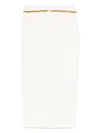 Elisabetta Franchi Chain-embellished Skirt In White