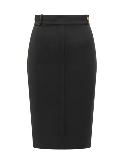 Elisabetta Franchi Sleek Midi Pencil Skirt In Nero