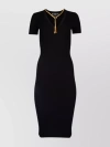 Elisabetta Franchi Embellished Midi Dress In Black