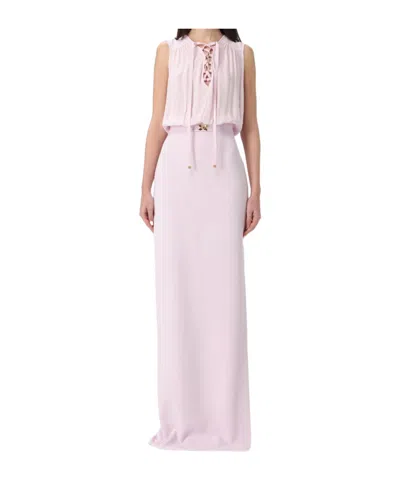 Elisabetta Franchi Sleeveless Dress In Purple