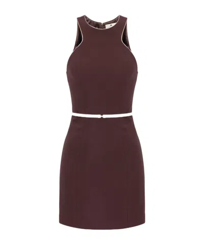 Elisabetta Franchi Sleeveless Dress In Red
