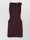 Elisabetta Franchi Sleeveless Floral Peplum Balloon Dress