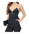 Elisabetta Franchi Sleeveless Jumpsuit In Black