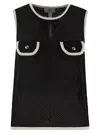 Elisabetta Franchi Sleeveless Mesh Top