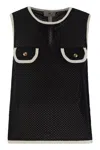 Elisabetta Franchi Sleeveless Mesh Top