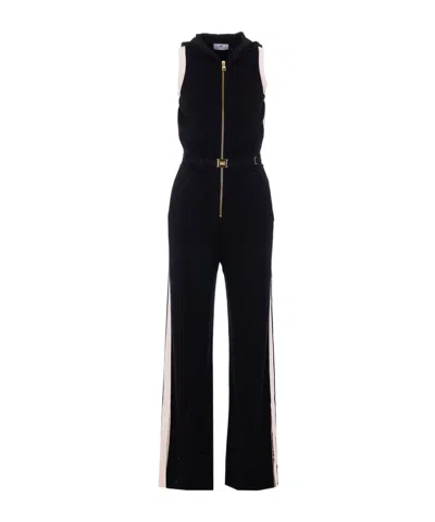 Elisabetta Franchi Sleeveless One-piece Pants In Black