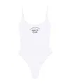 Elisabetta Franchi Sleeveless One-piece Swimsuit In White