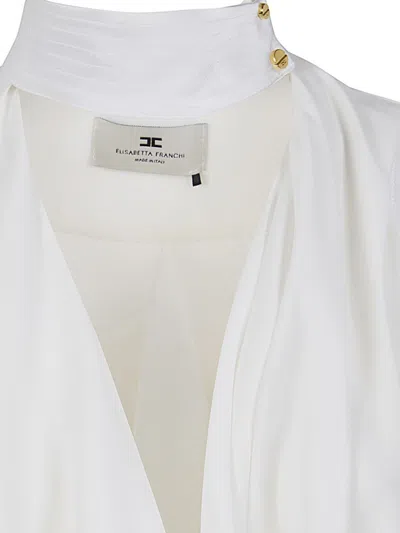 Elisabetta Franchi Sleeveless Shirt In White