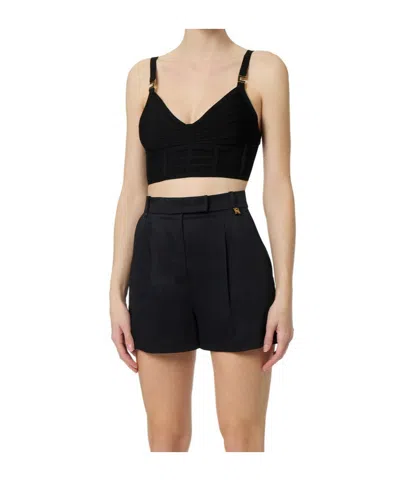 Elisabetta Franchi Sleeveless Vest In Black