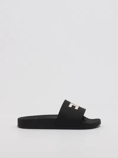 Elisabetta Franchi Kids' Slides Sandal In Nero