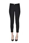 Elisabetta Franchi Slim Fit 5 Pockets Trousers In Black