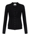 Elisabetta Franchi Wool Blend Cardigan In Black