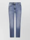 Elisabetta Franchi Mid-rise Blue Skinny Jeans In Blue