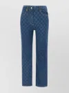 Elisabetta Franchi Slim Fit Trousers With Laser Lozenge Print