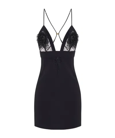 Elisabetta Franchi Sling Dress In Black