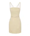 Elisabetta Franchi Floral Pattern Mini Dress In Nude