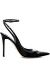 Elisabetta Franchi Slingback Leather Pumps In Black