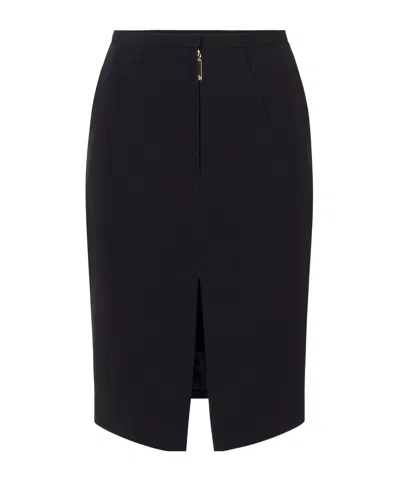 Elisabetta Franchi Slit Skirt In Black