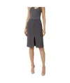 Elisabetta Franchi Slit Skirt In Black