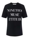 Elisabetta Franchi Slogan-print T-shirt In Black