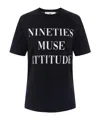 Elisabetta Franchi Slogan-print T-shirt In Black