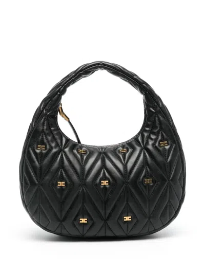 Elisabetta Franchi Small Étoile Tote Bag In Black