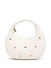 Elisabetta Franchi Small Étoile Tote Bag In Neutrals
